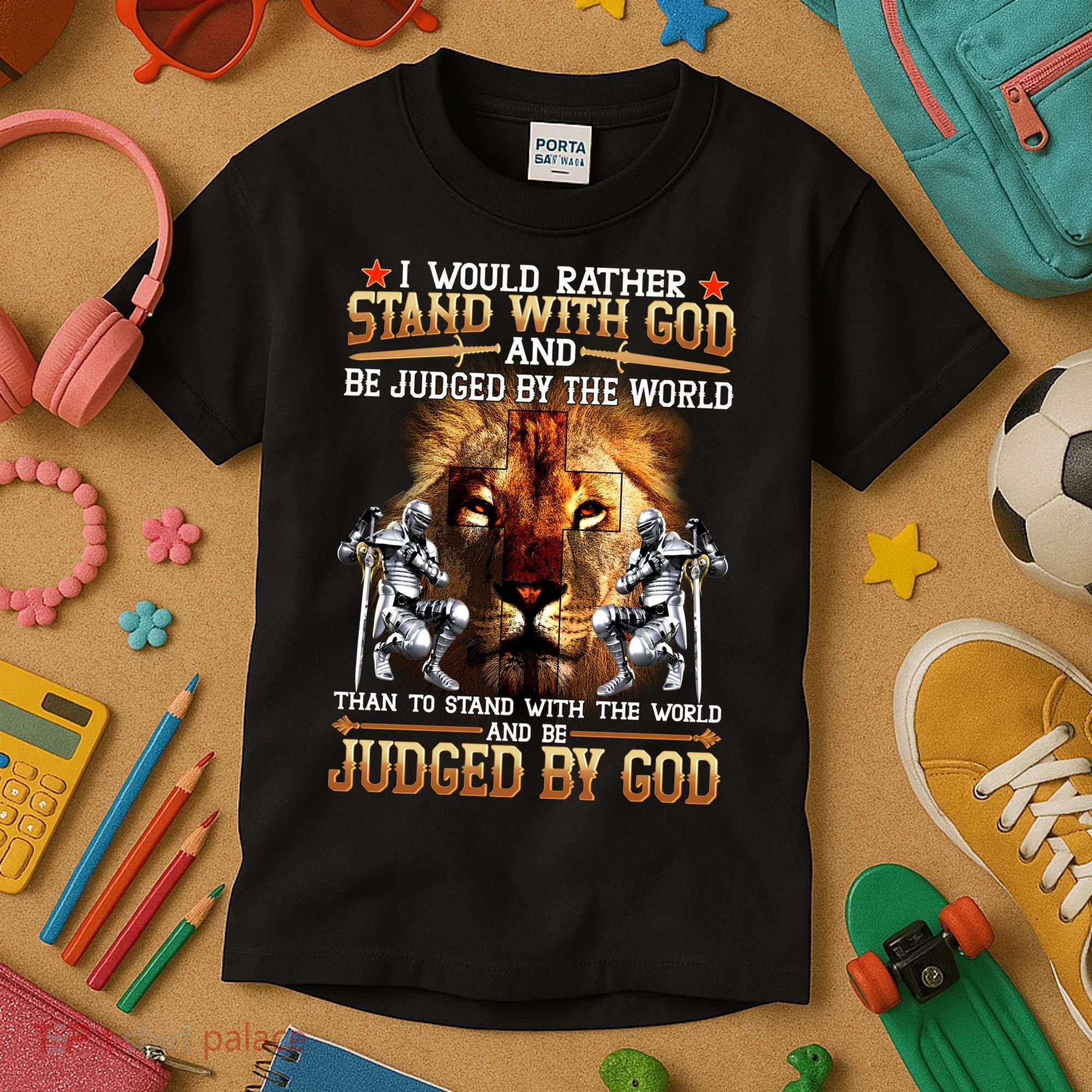 I Would Rather Stand With God Kids T-Shirt