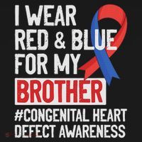 I Wear Red Blue For My Brother Chd Congenital Heart Disease Women's Tank Top thumb 5