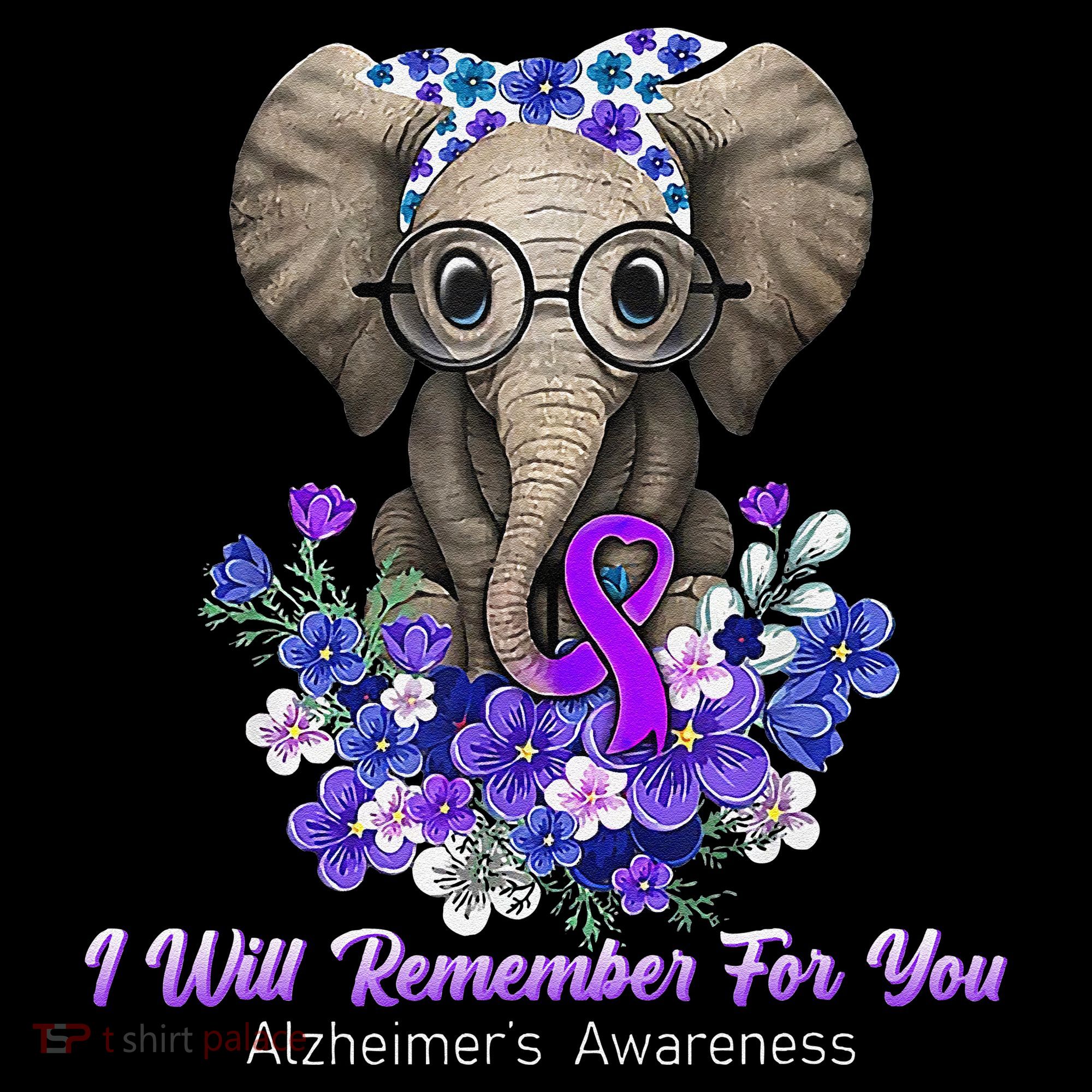 I Will Remember For You Purple Ribbon Alzheimers Awareness Coffee Mug