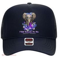 I Will Remember For You Purple Ribbon Alzheimers Awareness Hat thumb 0