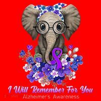 I Will Remember For You Purple Ribbon Alzheimers Awareness Santa Hat thumb 1