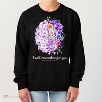 I Will Remember For You Brain Alzheimer's Awareness Women's Sweatshirt thumb 0
