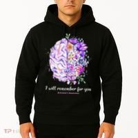 I Will Remember For You Brain Alzheimer's Awareness Hoodie thumb 2