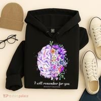 I Will Remember For You Brain Alzheimer's Awareness Hoodie thumb 4