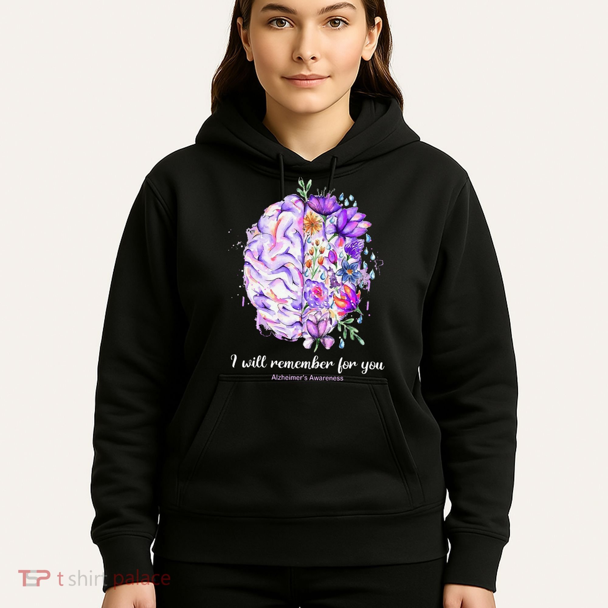 I Will Remember For You Brain Alzheimer's Awareness Hoodie