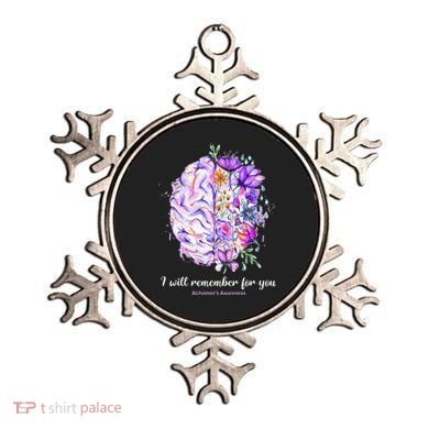 I Will Remember For You Brain Alzheimer's Awareness Ornament
