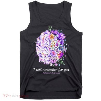 I Will Remember For You Brain Alzheimer's Awareness Tank Top