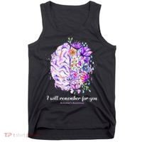 I Will Remember For You Brain Alzheimer's Awareness Tank Top thumb 0