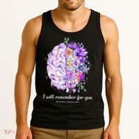 I Will Remember For You Brain Alzheimer's Awareness Tank Top thumb 3