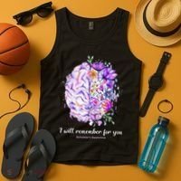 I Will Remember For You Brain Alzheimer's Awareness Tank Top thumb 4