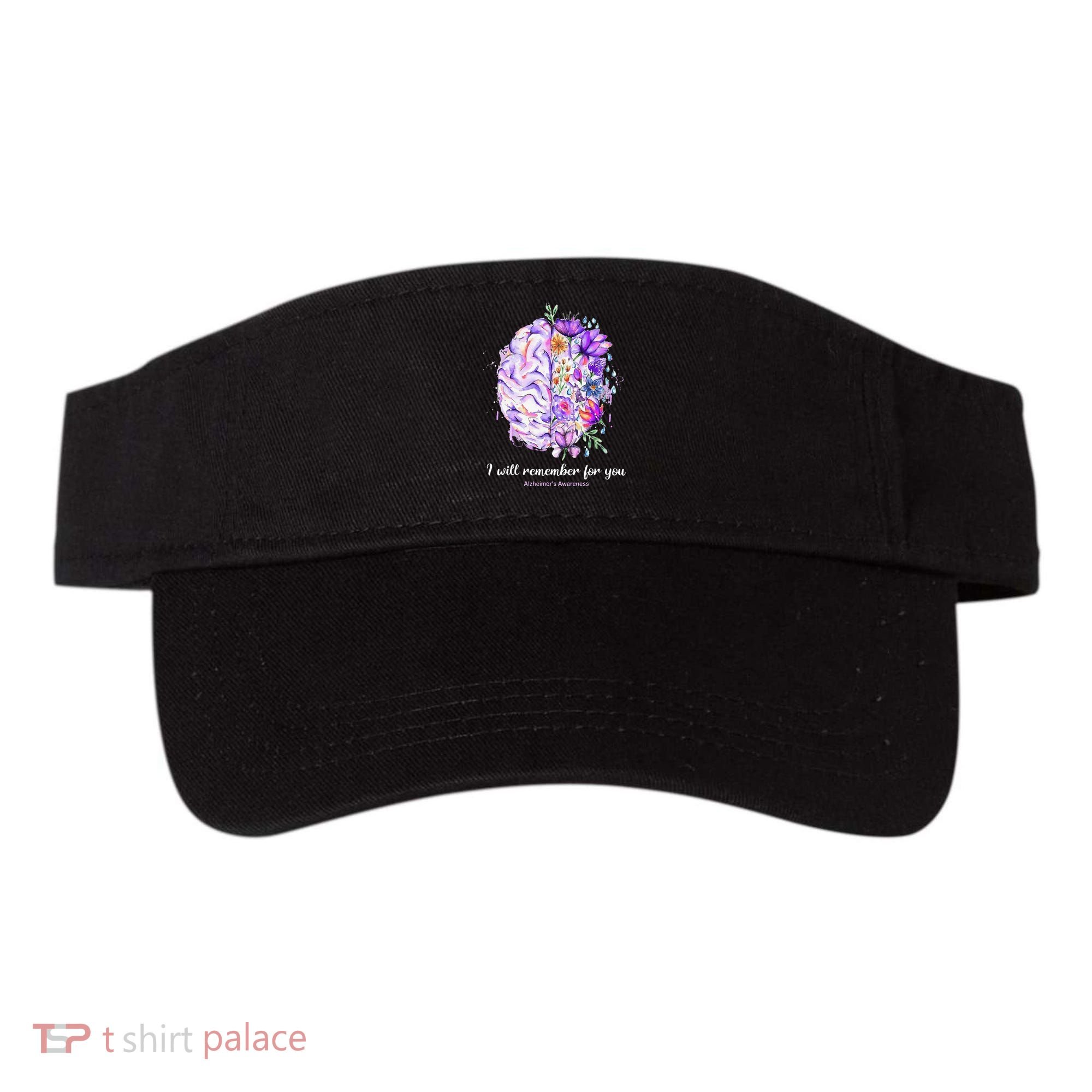 I Will Remember For You Brain Alzheimer's Awareness Visor