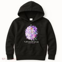 I Will Remember For You Brain Alzheimer's Awareness Kids Hoodie thumb 0