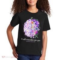 I Will Remember For You Brain Alzheimer's Awareness Kids T-Shirt thumb 2