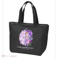 I Will Remember For You Brain Alzheimer's Awareness Tote Bag thumb 3
