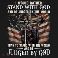 I Would Rather Stand With God And Be Judged By The World And Coaster thumb 2