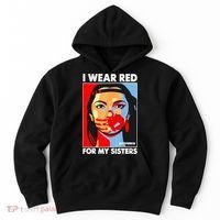 I Wear Red For My Sister Native American Stop MMIW Hoodie thumb 0