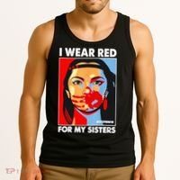I Wear Red For My Sister Native American Stop MMIW Tank Top thumb 3