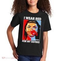 I Wear Red For My Sister Native American Stop MMIW Kids T-Shirt thumb 2