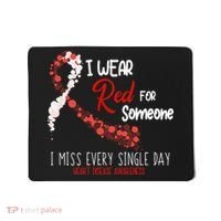 I Wear Red For Someone Heart Disease Awareness Mousepad thumb 0