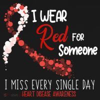 I Wear Red For Someone Heart Disease Awareness Baby Bodysuit thumb 2