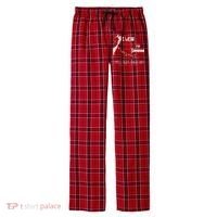 I Wear Red For Someone Heart Disease Awareness Men's Flannel Plaid Pajama Pants thumb 0