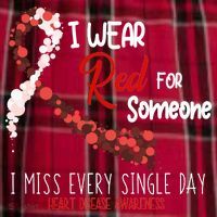 I Wear Red For Someone Heart Disease Awareness Men's Flannel Plaid Pajama Pants thumb 2