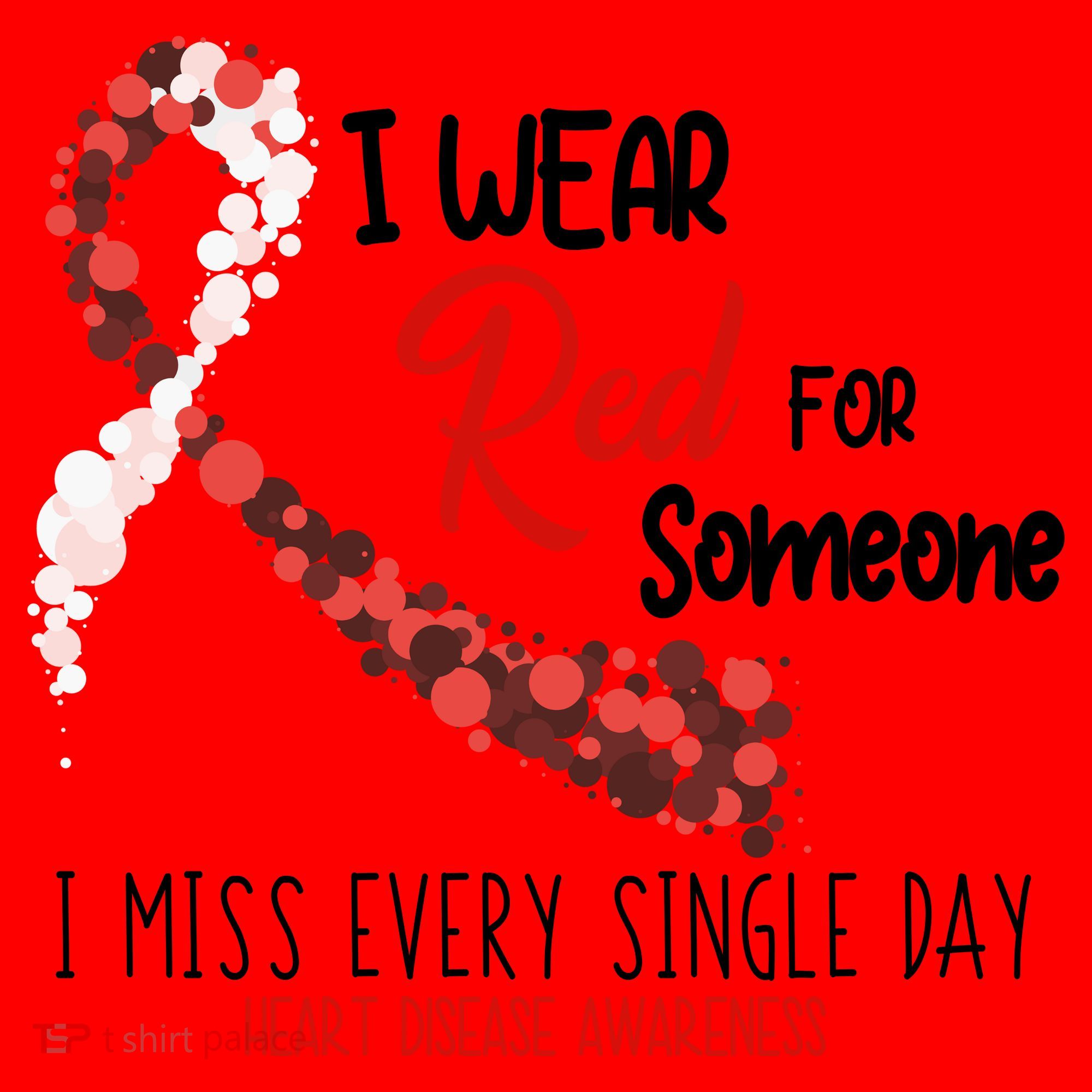 I Wear Red For Someone Heart Disease Awareness Santa Hat