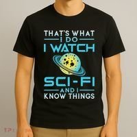 I Watch Scifi And I Know Things T-Shirt thumb 3