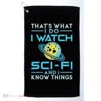 I Watch Scifi And I Know Things Golf Towel thumb 0