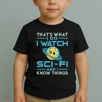 I Watch Scifi And I Know Things Toddler T-Shirt thumb 2