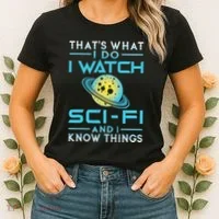 I Watch Scifi And I Know Things Women's T-Shirt thumb 2
