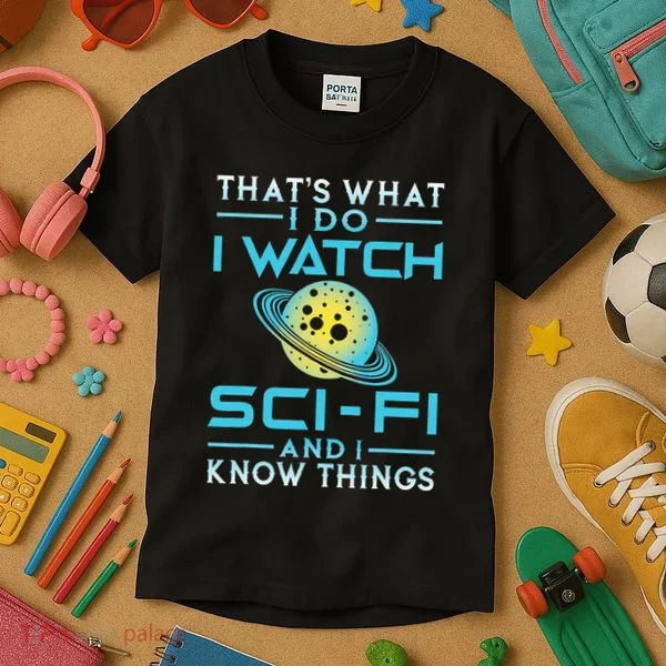 I Watch Scifi And I Know Things Kids T-Shirt