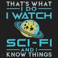 I Watch Sci Fi And I Know Things Funny Perfect Gift Beanie thumb 2