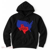 IM With Stupid Texas Map Women Gift Funny America Map Hoodie thumb 0
