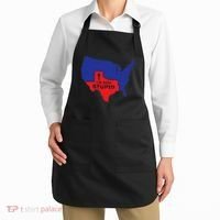 IM With Stupid Texas Map Women Gift Funny America Map Apron thumb 2