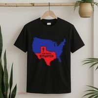 IM With Stupid Texas Map Women Gift Funny America Map T-Shirt thumb 2