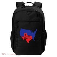 IM With Stupid Texas Map Women Gift Funny America Map Backpack thumb 0