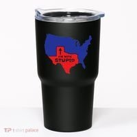 IM With Stupid Texas Map Women Gift Funny America Map Tumbler thumb 0