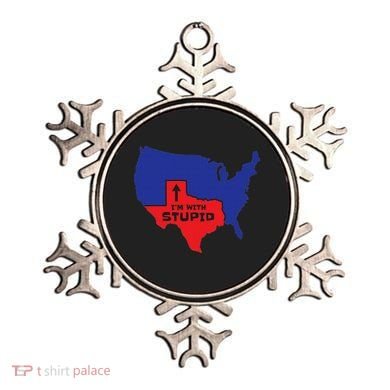 IM With Stupid Texas Map Women Gift Funny America Map Ornament