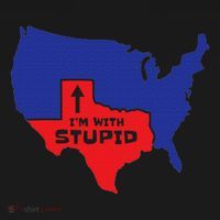 IM With Stupid Texas Map Women Gift Funny America Map Baby Bodysuit thumb 2