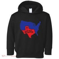 IM With Stupid Texas Map Women Gift Funny America Map Toddler Hoodie thumb 0