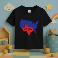 IM With Stupid Texas Map Women Gift Funny America Map Toddler T-Shirt thumb 3
