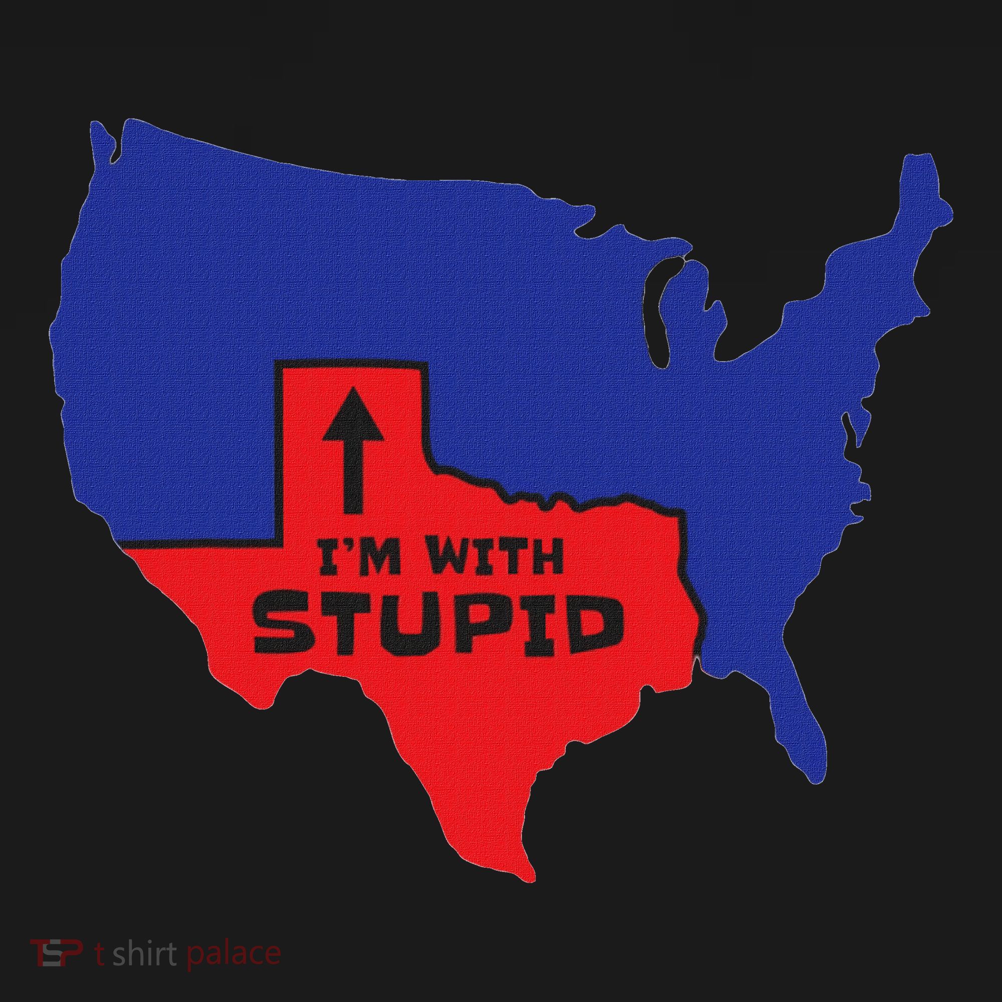 IM With Stupid Texas Map Women Gift Funny America Map Visor