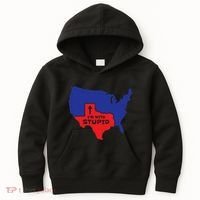 IM With Stupid Texas Map Women Gift Funny America Map Kids Hoodie thumb 0