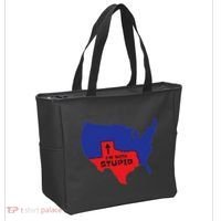 IM With Stupid Texas Map Women Gift Funny America Map Tote Bag thumb 2