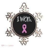 I Won Survivor Breast Cancer Awareness Ornament thumb 0
