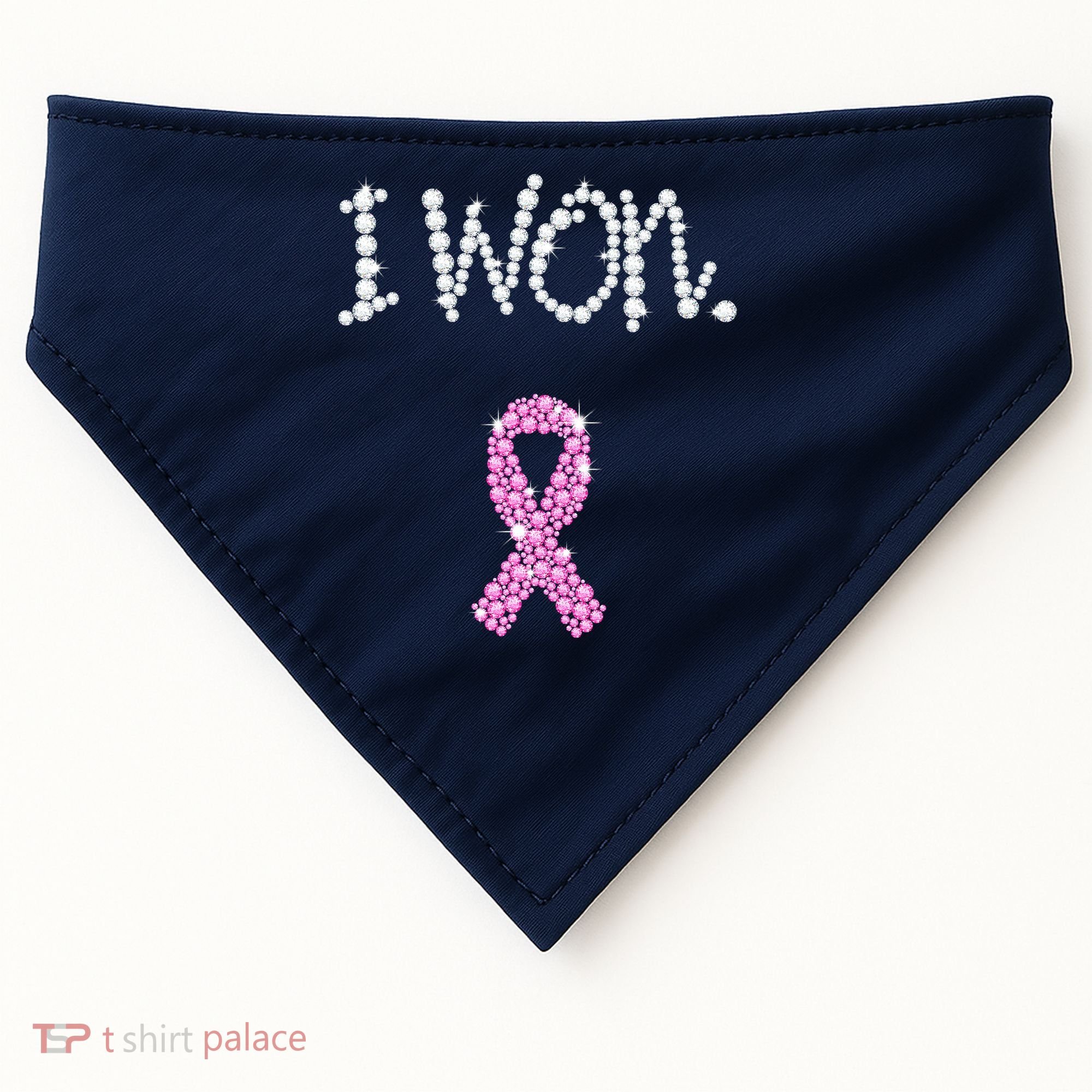 I Won Survivor Breast Cancer Awareness USA-Made Doggie Bandana