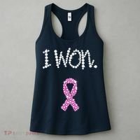 I Won Survivor Breast Cancer Awareness Women's Tank Top thumb 3