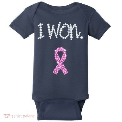 I Won Survivor Breast Cancer Awareness Baby Bodysuit