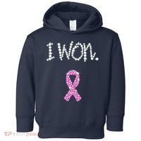 I Won Survivor Breast Cancer Awareness Toddler Hoodie thumb 0